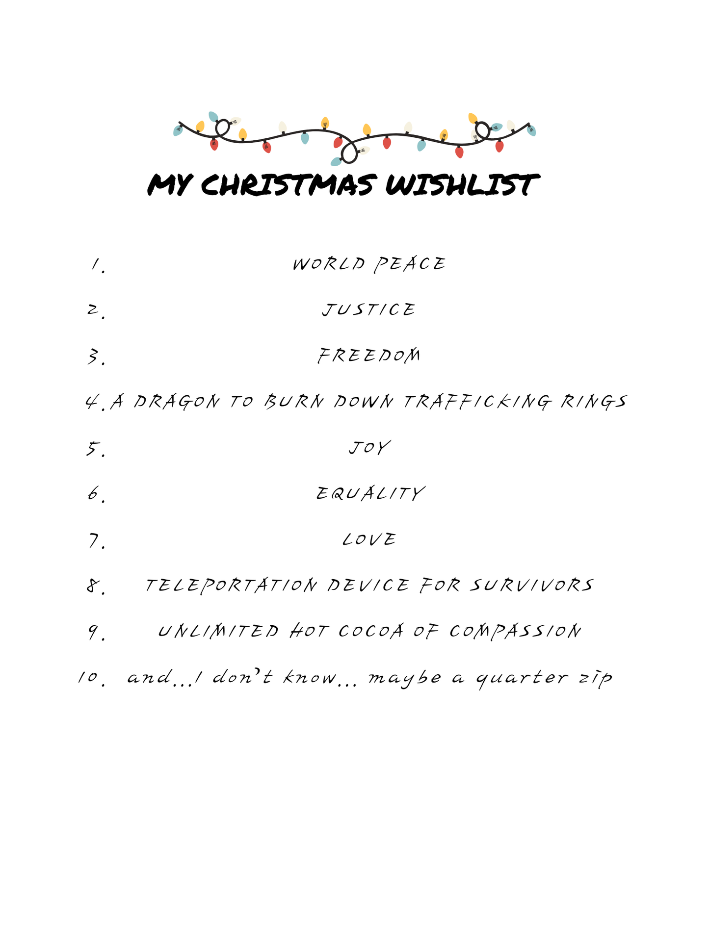 Christmas Wishlist Set